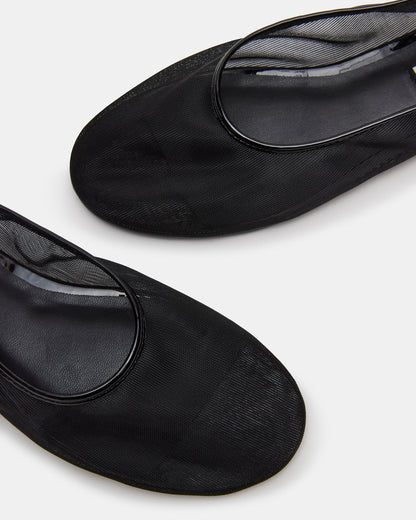 MEADOW Black Mesh Women's Ballet Flats Steve Madden BLACK