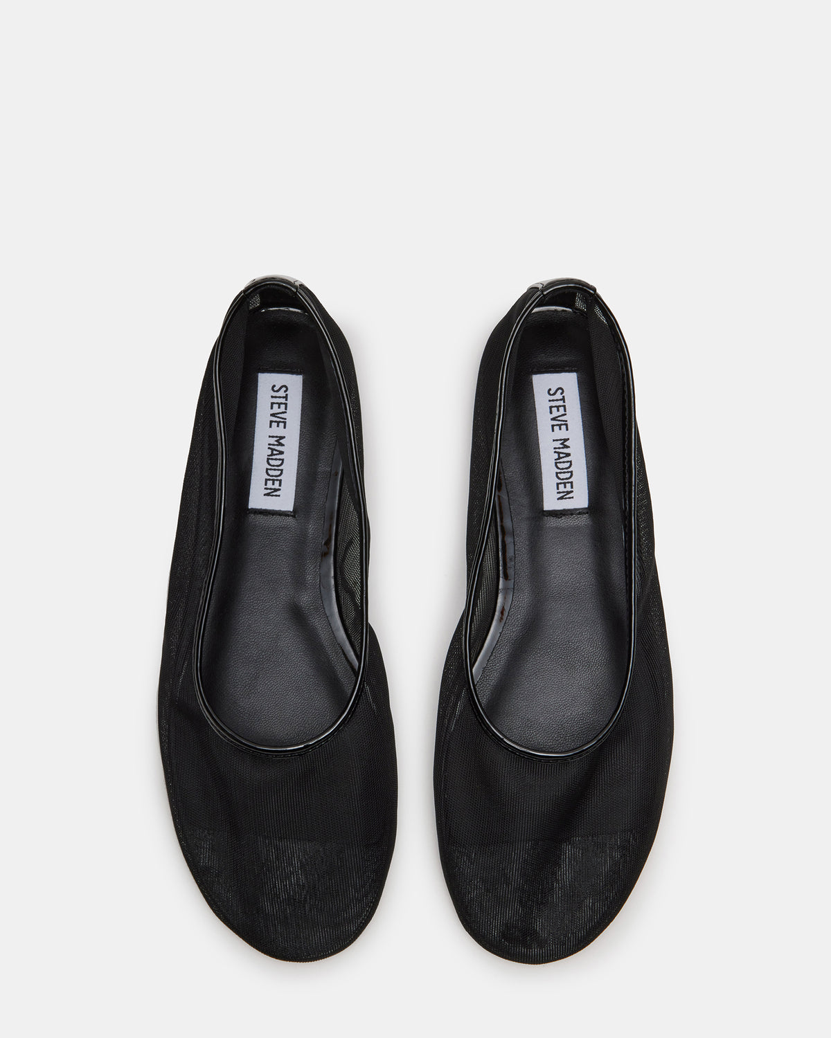 MEADOW Black Mesh Women's Ballet Flats Steve Madden BLACK