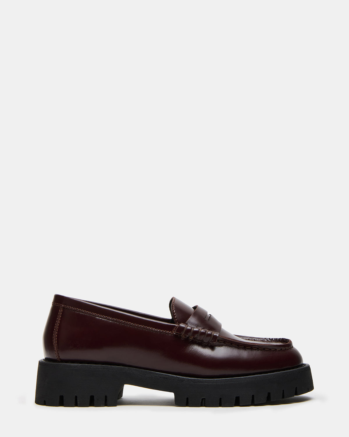 LANGSTEN Burgundy Women's Platform Lug Loafer Steve Madden BURGUNDY