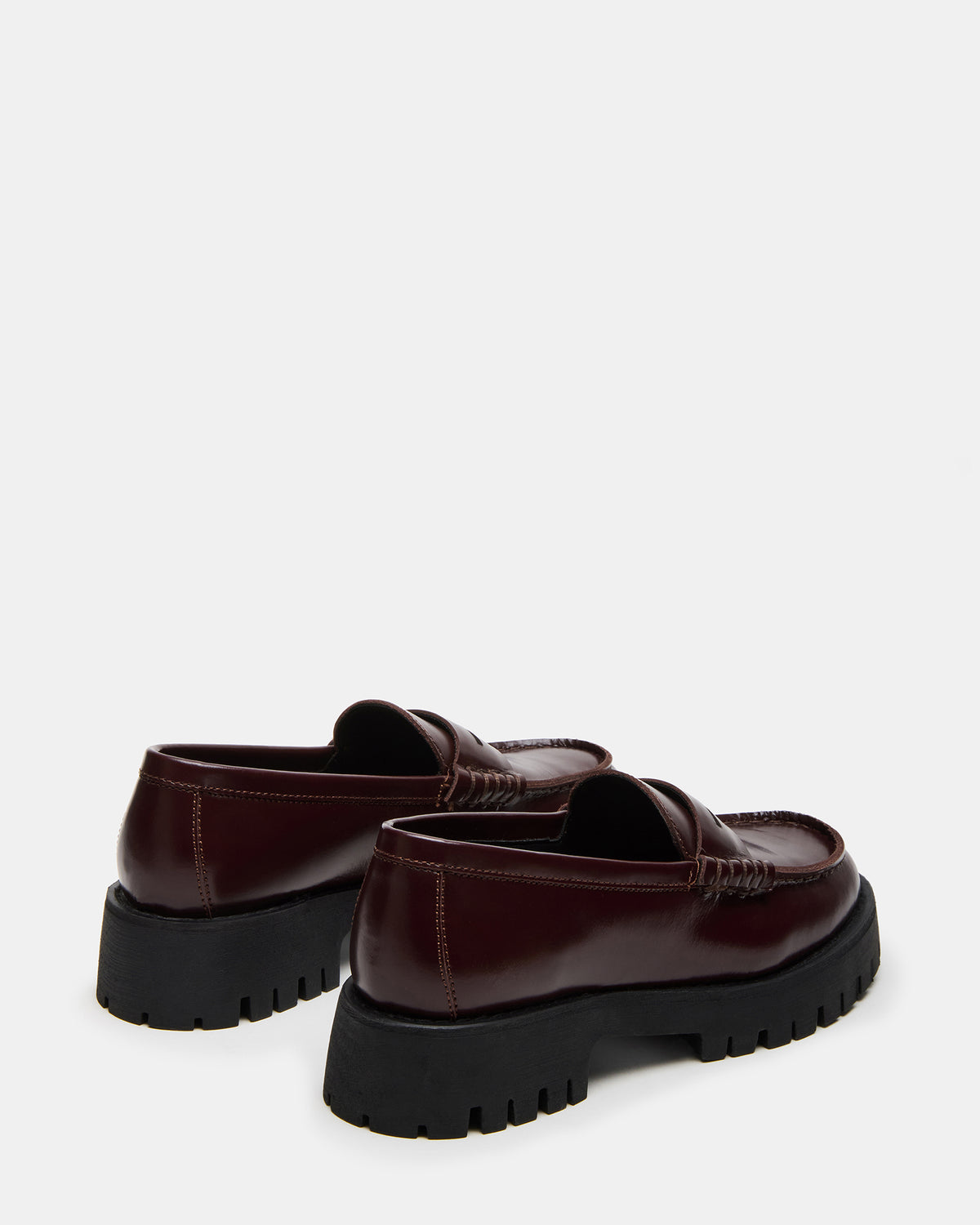 LANGSTEN Burgundy Women's Platform Lug Loafer Steve Madden BURGUNDY