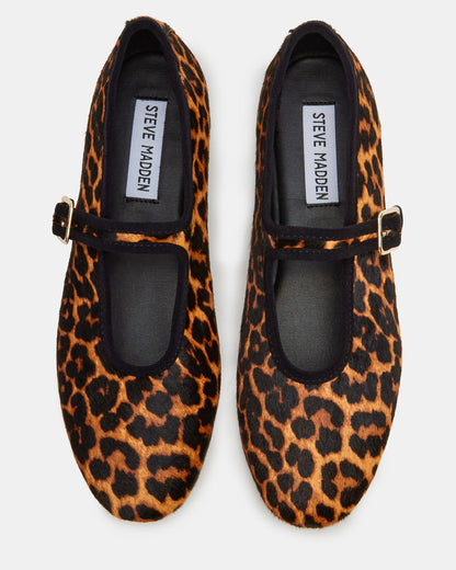 DREAMING Leopard Women's Mary Jane Flats Steve Madden LEOPARD