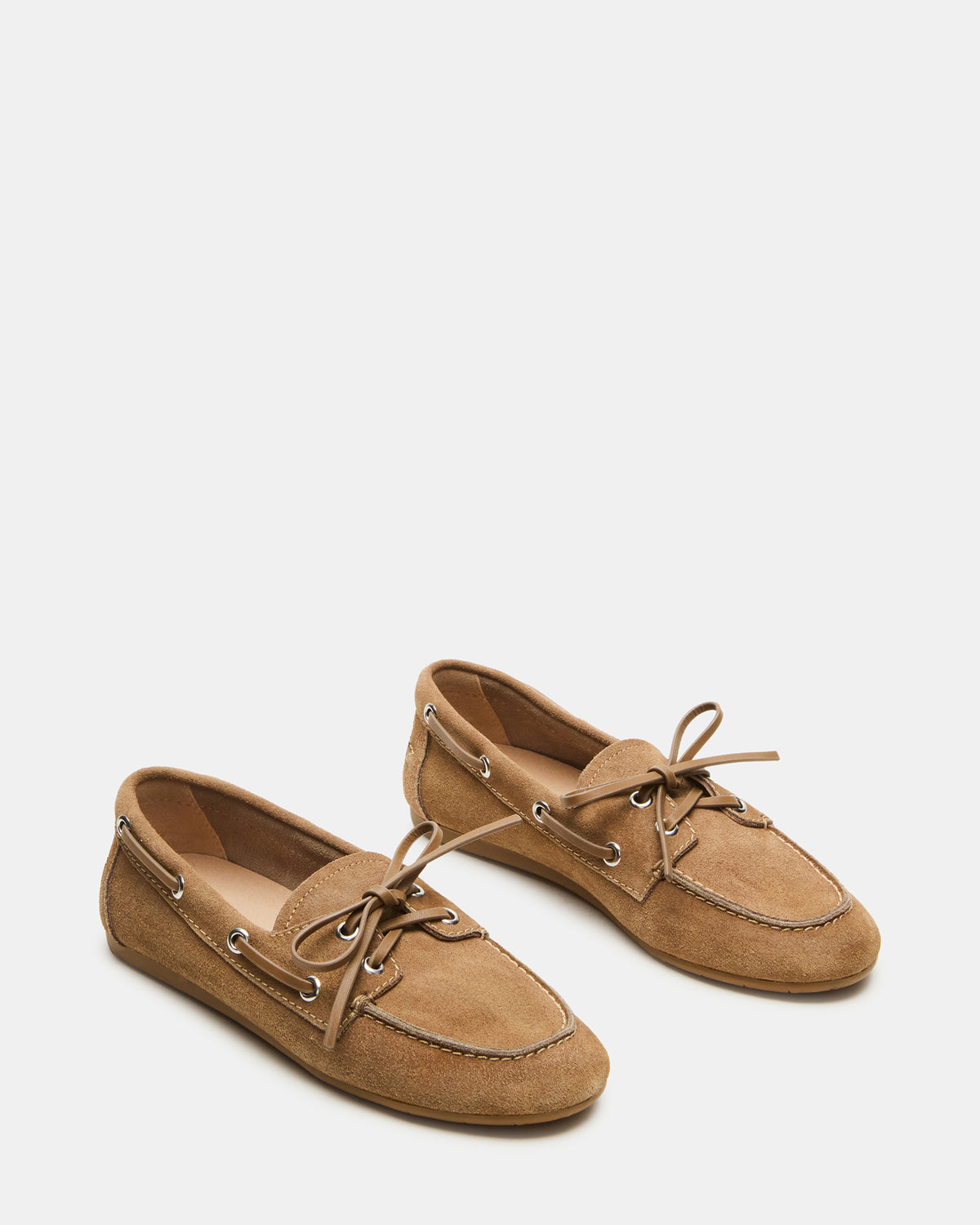 SAG Taupe Suede Women's Boat Shoe Steve Madden TAUPE SUEDE