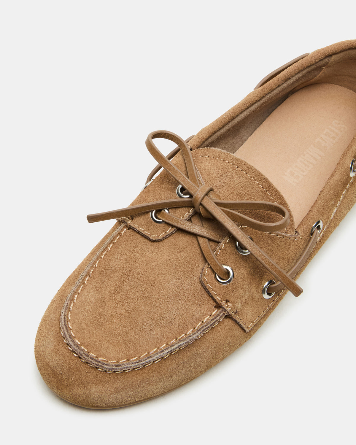 SAG Taupe Suede Women's Boat Shoe Steve Madden TAUPE SUEDE