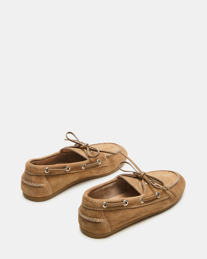 SAG Taupe Suede Women's Boat Shoe Steve Madden TAUPE SUEDE