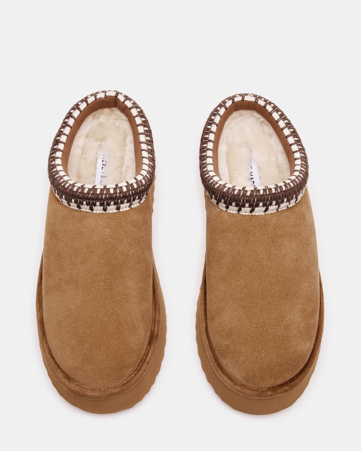 SELENA Chestnut Suede Women's Natural Slip-On Mule Flat Steve Madden CHESTNUT SUEDE