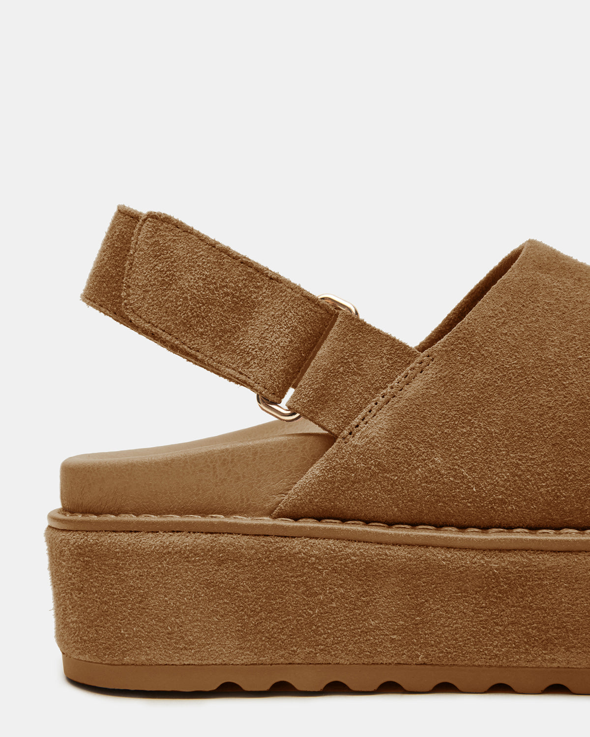 MELLOW Cognac Suede Women's Slingback Platform Clog Steve Madden COGNAC SUEDE