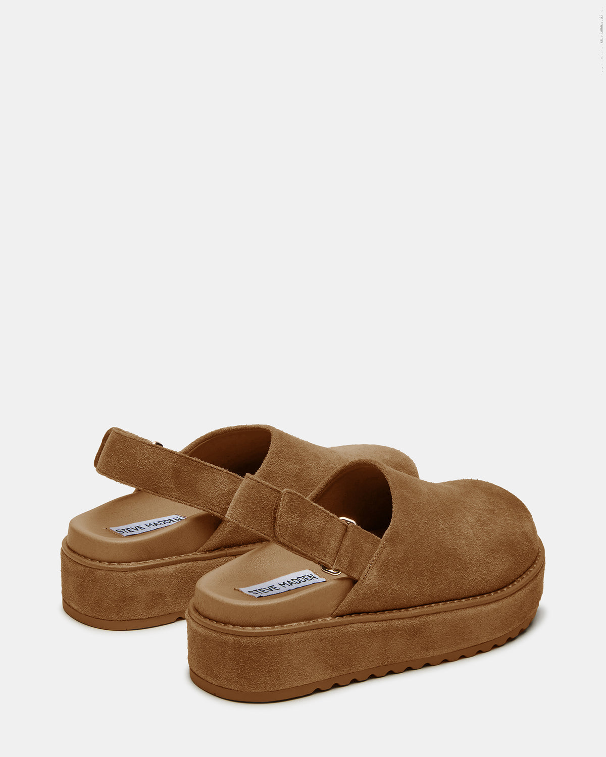 MELLOW Cognac Suede Women's Slingback Platform Clog Steve Madden COGNAC SUEDE