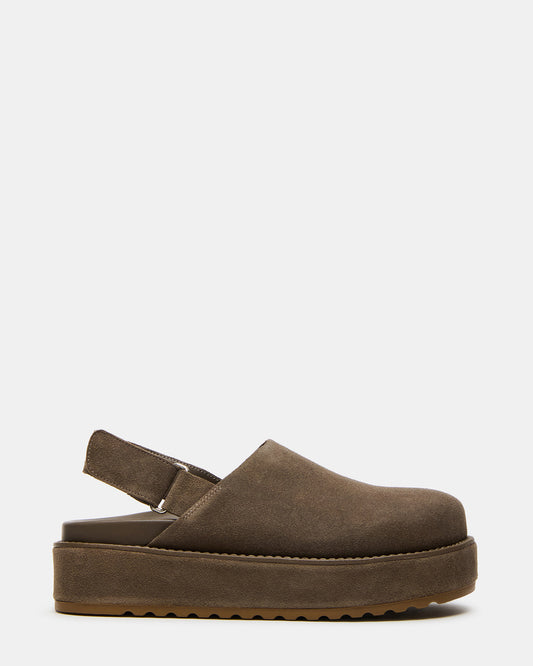 MELLOW Grey Sage Women's Slingback Platform Clog Steve Madden GREY SAGE