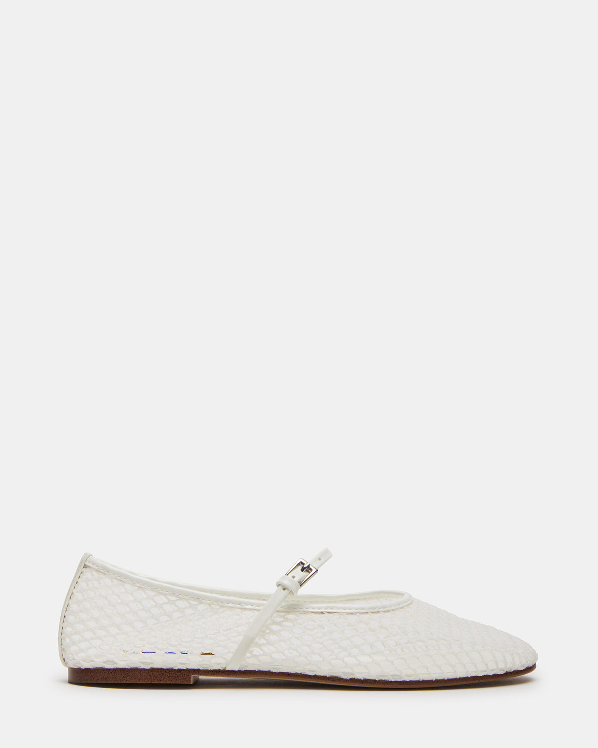 MAGS White Mary Jane Women's Ballet Flats Steve Madden WHITE