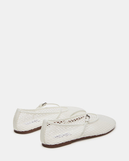 MAGS White Mary Jane Women's Ballet Flats Steve Madden WHITE