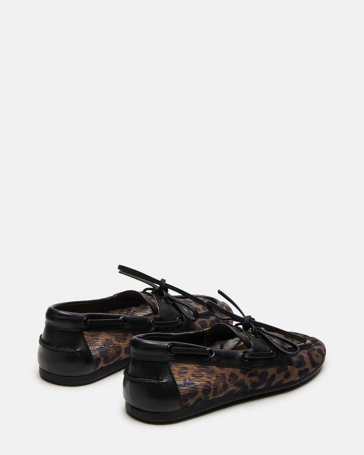 SAG Black/Leopard Women's Boat Shoe Steve Madden BLACK LEOPARD