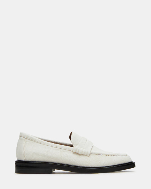 MADISON White Multi Women's Penny Loafer Steve Madden WHITE MULTI