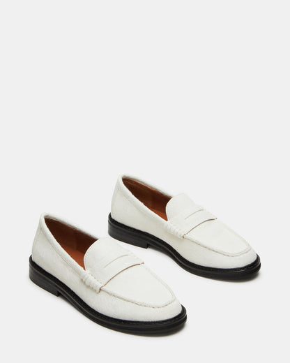 MADISON White Multi Women's Penny Loafer Steve Madden WHITE MULTI