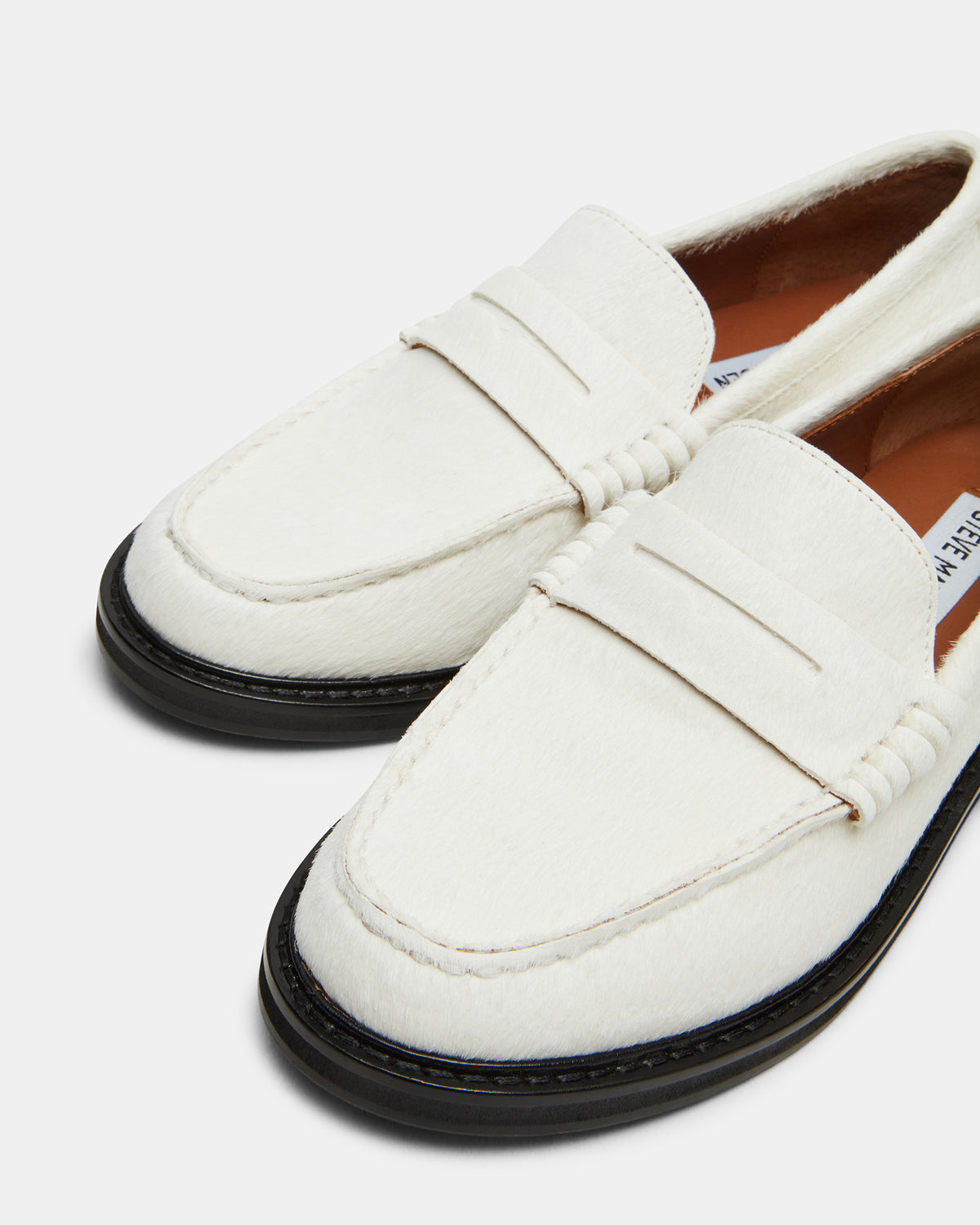 MADISON White Multi Women's Penny Loafer Steve Madden WHITE MULTI