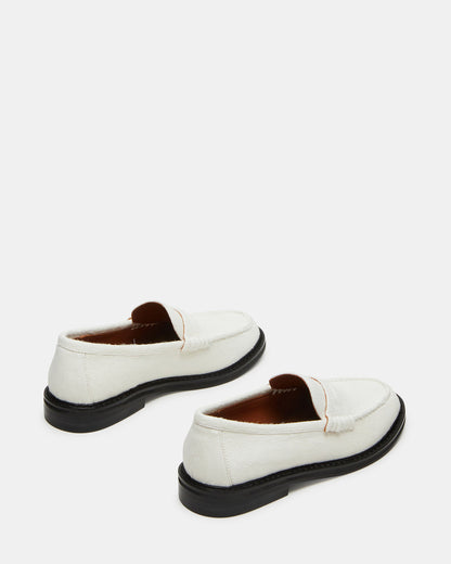 MADISON White Multi Women's Penny Loafer Steve Madden WHITE MULTI