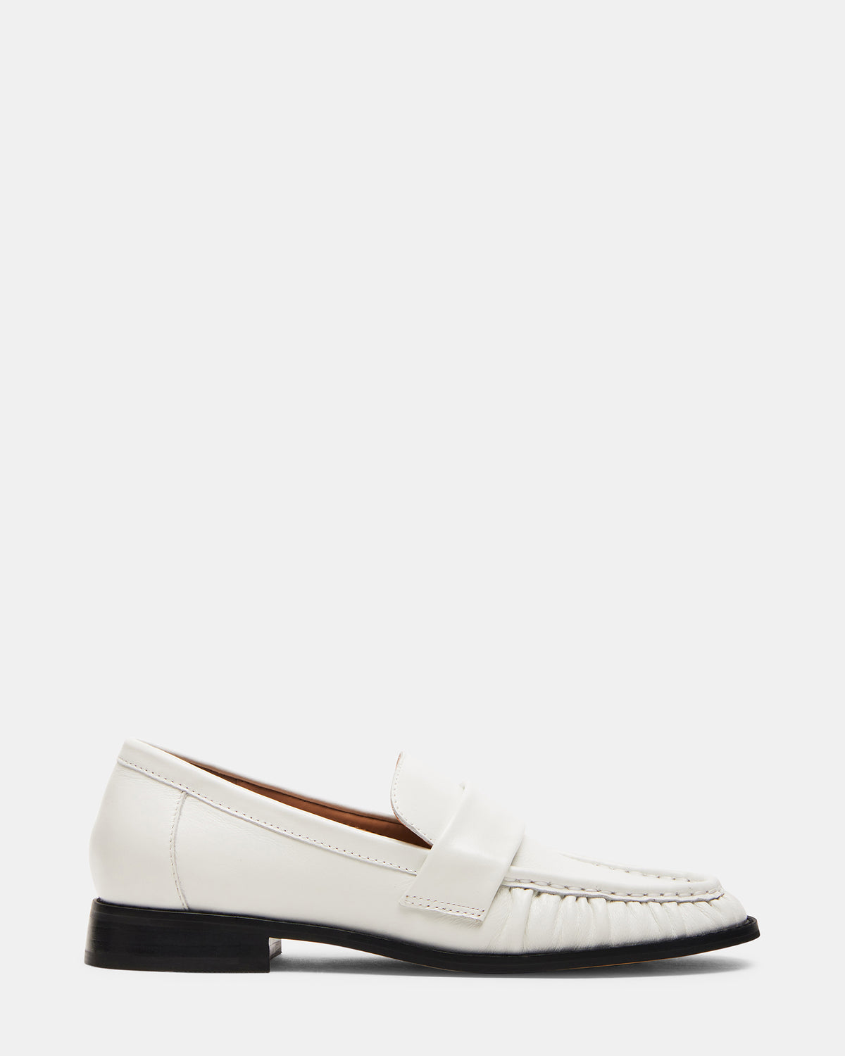 RIDLEY Ice Leather Tailored Loafer | Women's Loafers Steve Madden ICE LEATHER