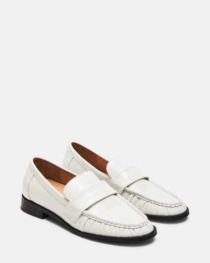 RIDLEY Ice Leather Tailored Loafer | Women's Loafers Steve Madden ICE LEATHER