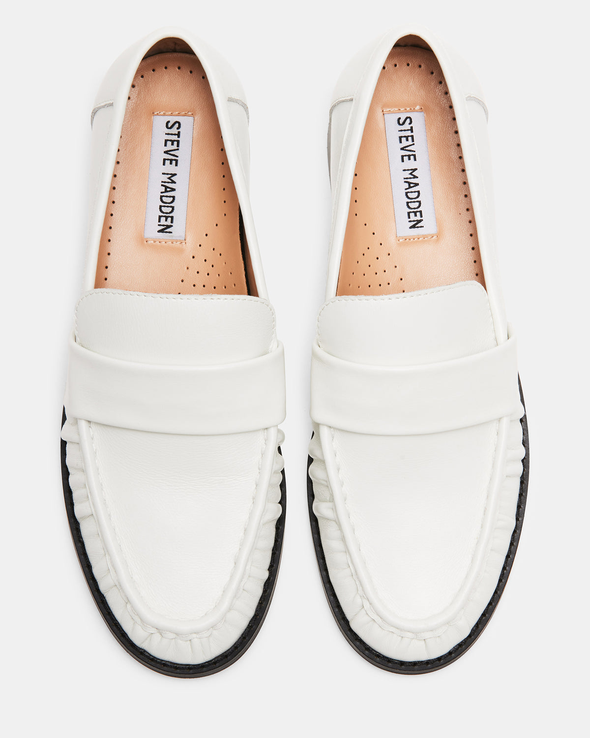 RIDLEY Ice Leather Tailored Loafer | Women's Loafers Steve Madden ICE LEATHER
