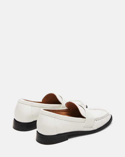 RIDLEY Ice Leather Tailored Loafer | Women's Loafers Steve Madden ICE LEATHER