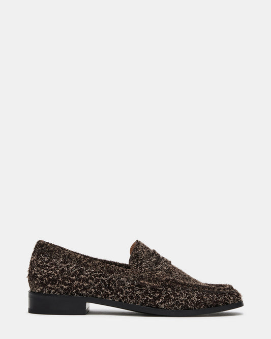 PARLOUR Brown Suede Square Toe Loafer | Women's Loafers Steve Madden BROWN SUEDE