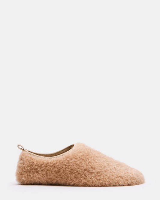 MINO Faux Fur Tan Women's Flat Steve Madden TAN