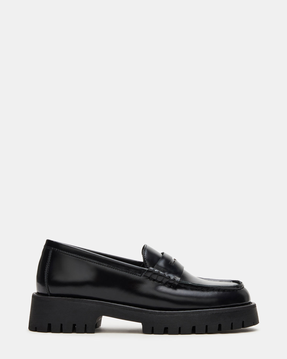 LANGSTEN Black Box Women's Platform Lug Loafer Steve Madden BLACK BOX