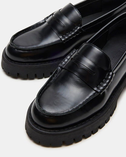 LANGSTEN Black Box Women's Platform Lug Loafer Steve Madden BLACK BOX