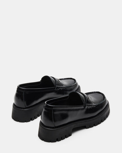 LANGSTEN Black Box Women's Platform Lug Loafer Steve Madden BLACK BOX