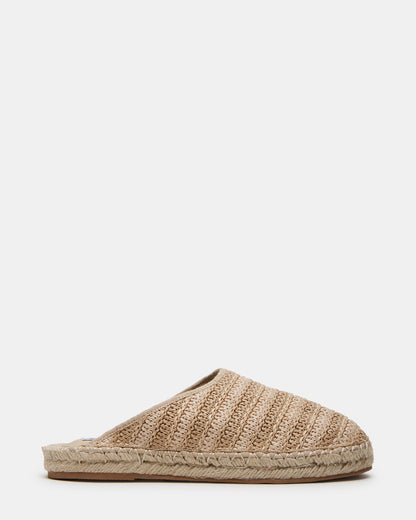 GILLIGAN Raffia Espadrille Mule Flat | Women's Flats Steve Madden RAFFIA