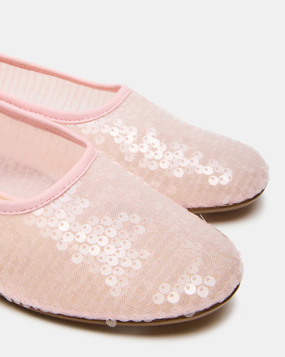 GARCELLE Pink Sequin Women's Ballet Flats Steve Madden PINK