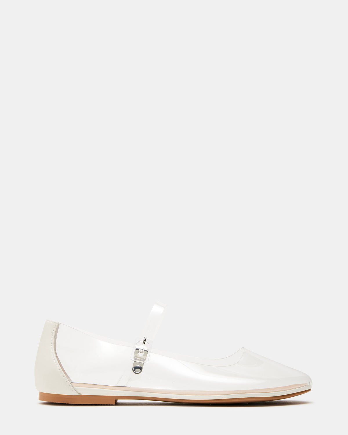 VINETTA Clear Mary Jane Ballet Flat | Women's Flats Steve Madden CLEAR