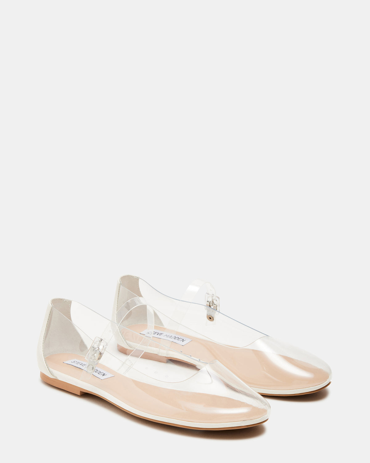VINETTA Clear Mary Jane Ballet Flat | Women's Flats Steve Madden CLEAR