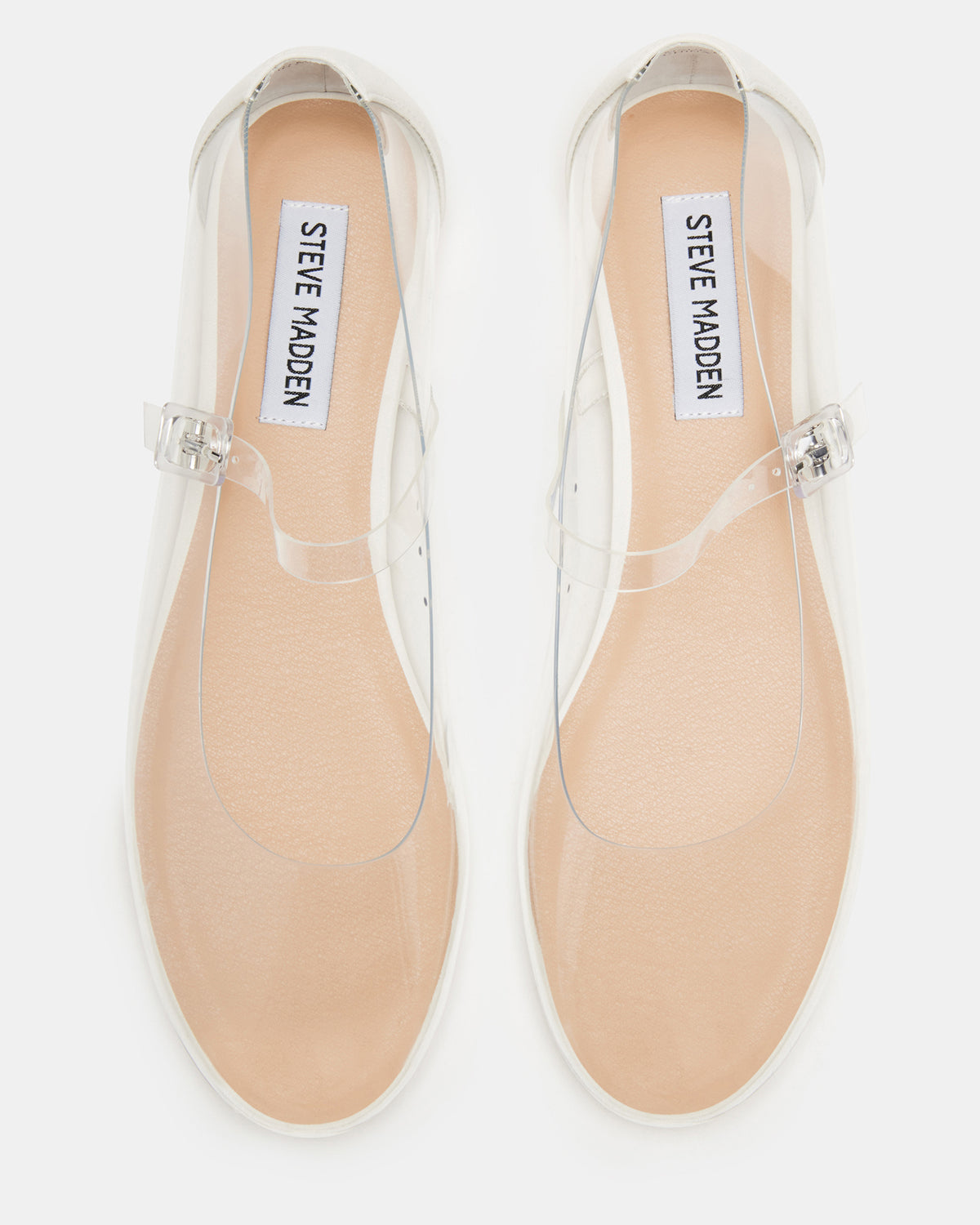 VINETTA Clear Mary Jane Ballet Flat | Women's Flats Steve Madden CLEAR