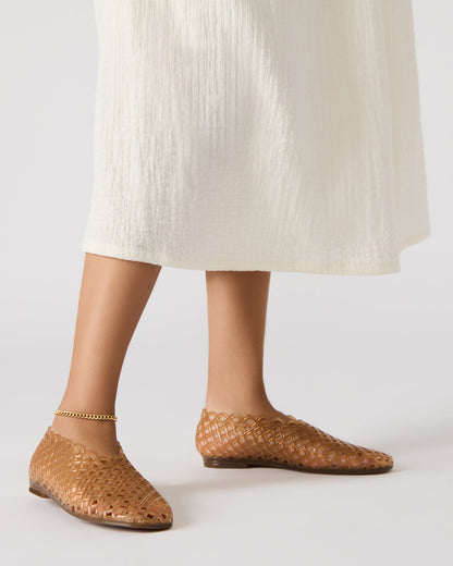 GROVE Tan Square-Toe Jelly Women's Flat Steve Madden TAN
