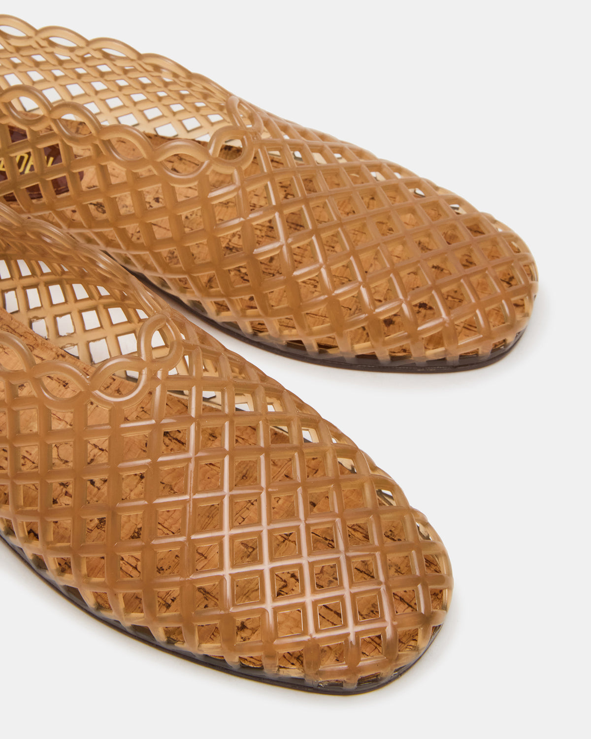 GROVE Tan Square-Toe Jelly Women's Flat Steve Madden TAN