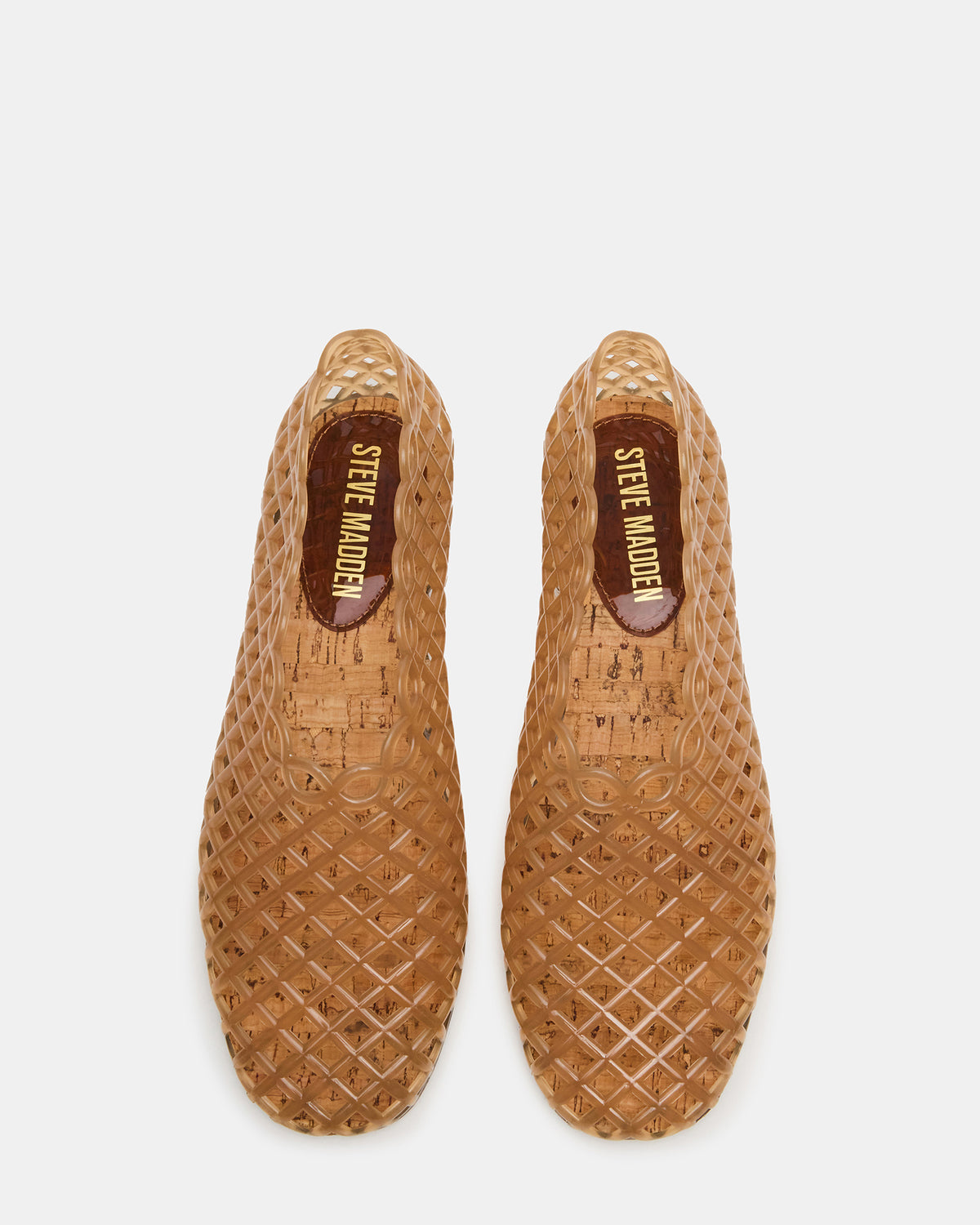 GROVE Tan Square-Toe Jelly Women's Flat Steve Madden TAN