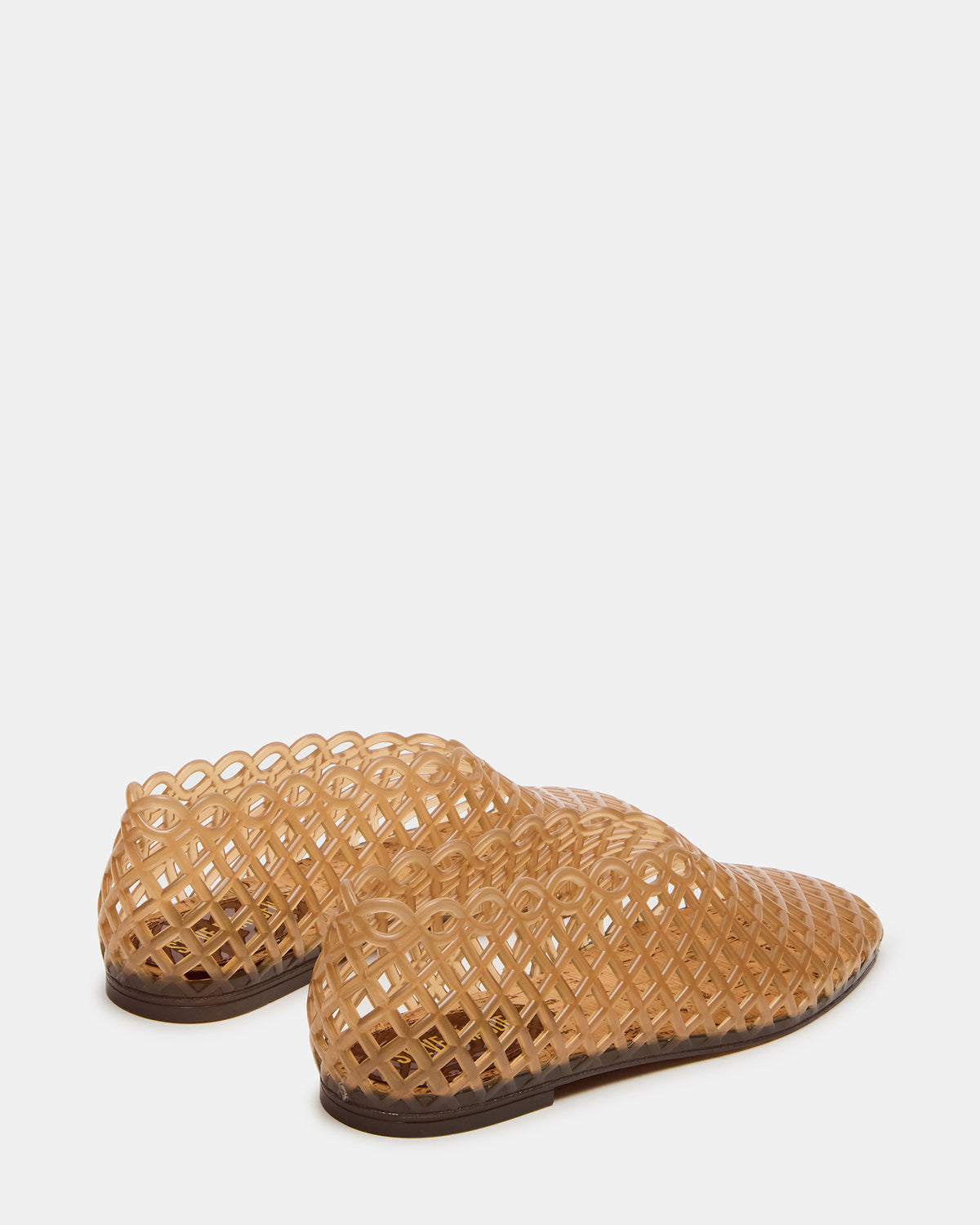 GROVE Tan Square-Toe Jelly Women's Flat Steve Madden TAN