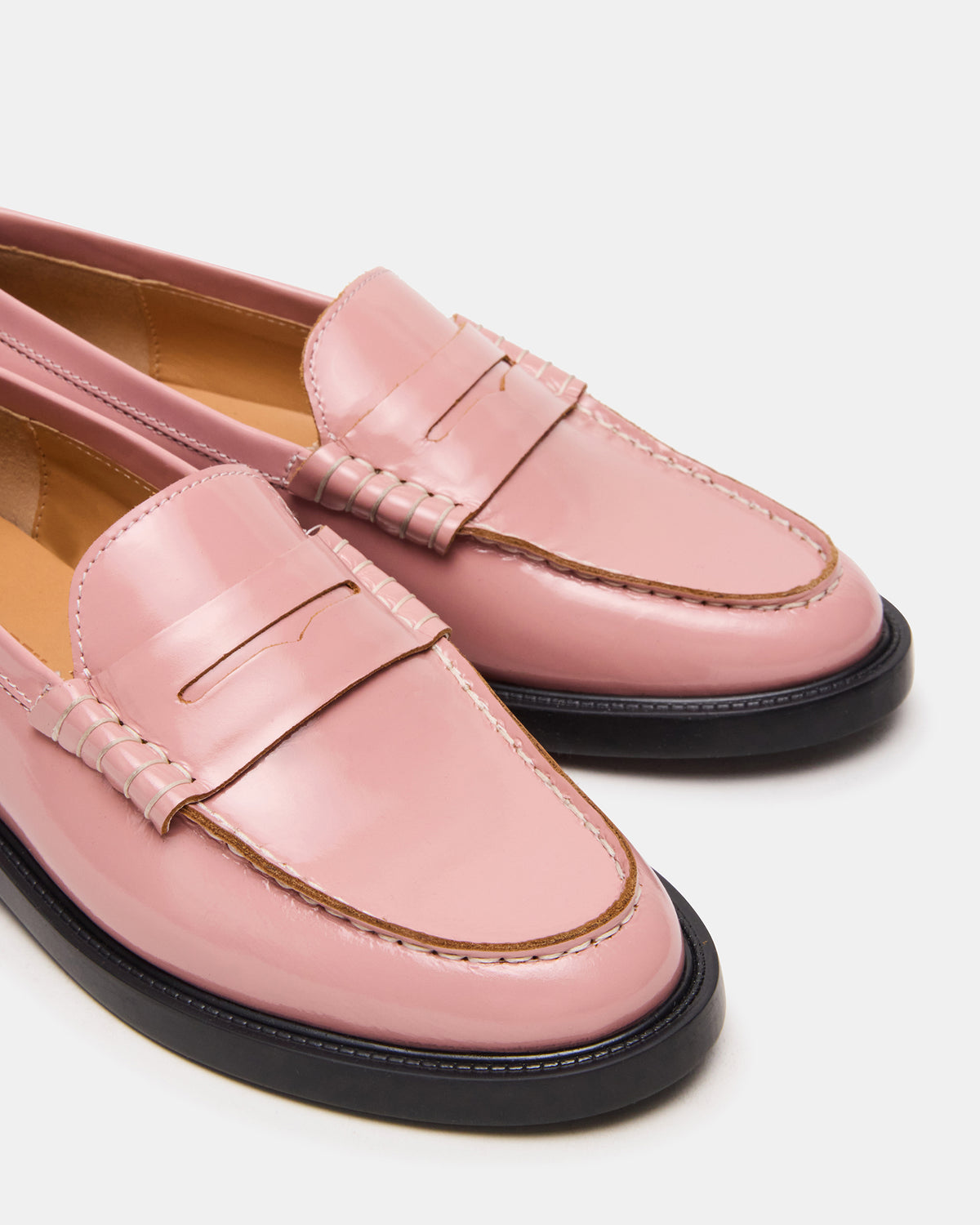 MADISON Light Pink Leather Women's Penny Loafer Steve Madden LIGHT PINK LEATHER