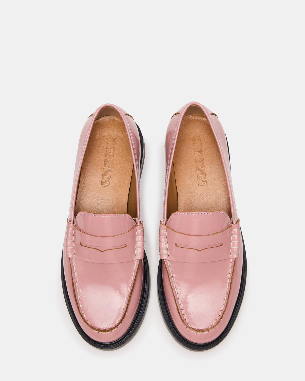 MADISON Light Pink Leather Women's Penny Loafer Steve Madden LIGHT PINK LEATHER