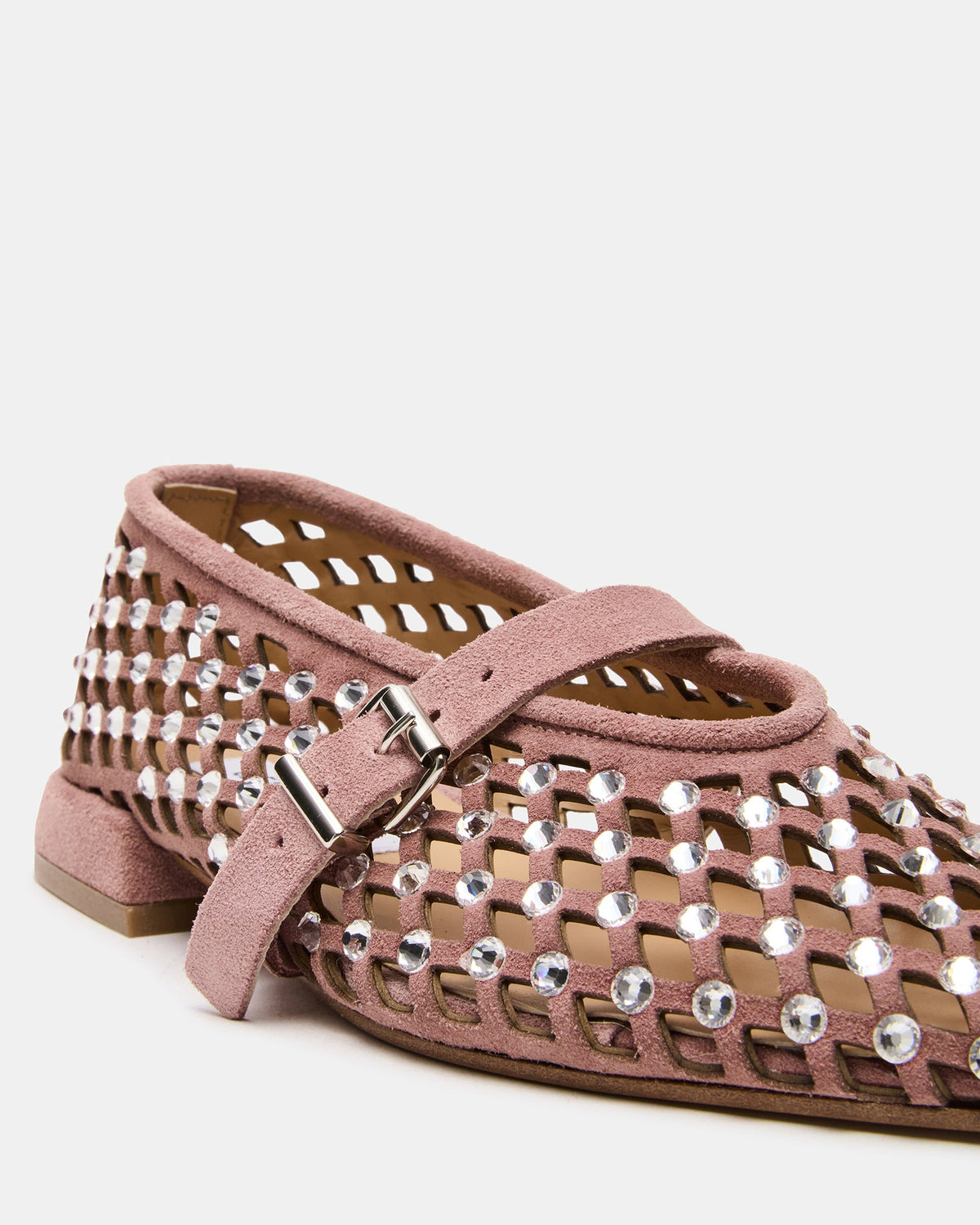 NICO Blush Suede Women's Pointed-Toe Mary Jane Flat Steve Madden BLUSH SUEDE