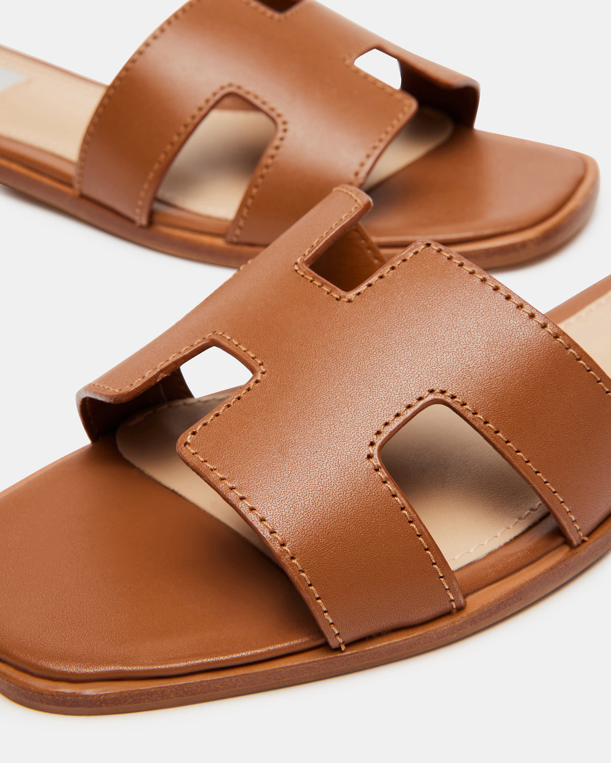HADYN Cognac Leather Sandal | Women's Designer Sandals Steve Madden COGNAC LEATHER