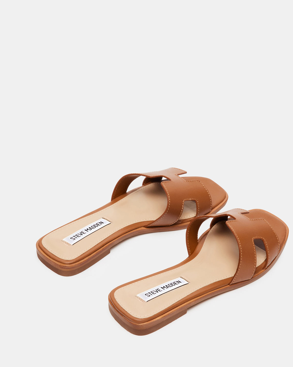HADYN Cognac Leather Sandal | Women's Designer Sandals Steve Madden COGNAC LEATHER