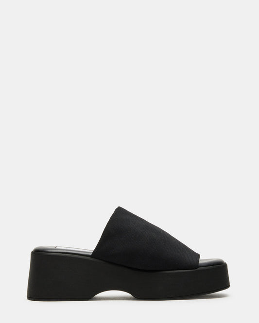 SLINKY30 Black Women's Platform Sandal Steve Madden BLACK