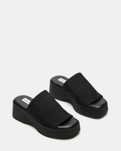 SLINKY30 Black Women's Platform Sandal Steve Madden BLACK