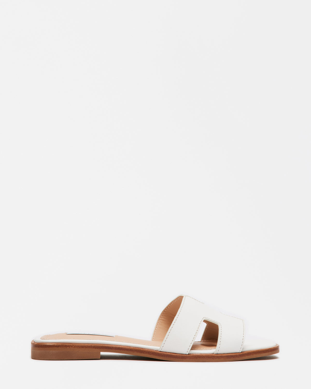 HADYN White Leather Sandal | Women's Designer Sandals Steve Madden WHITE LEATHER