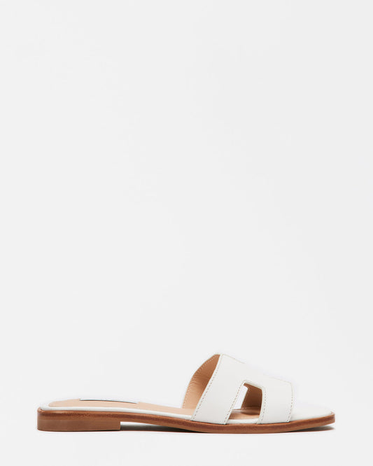 HADYN White Leather Sandal | Women's Designer Sandals Steve Madden WHITE LEATHER