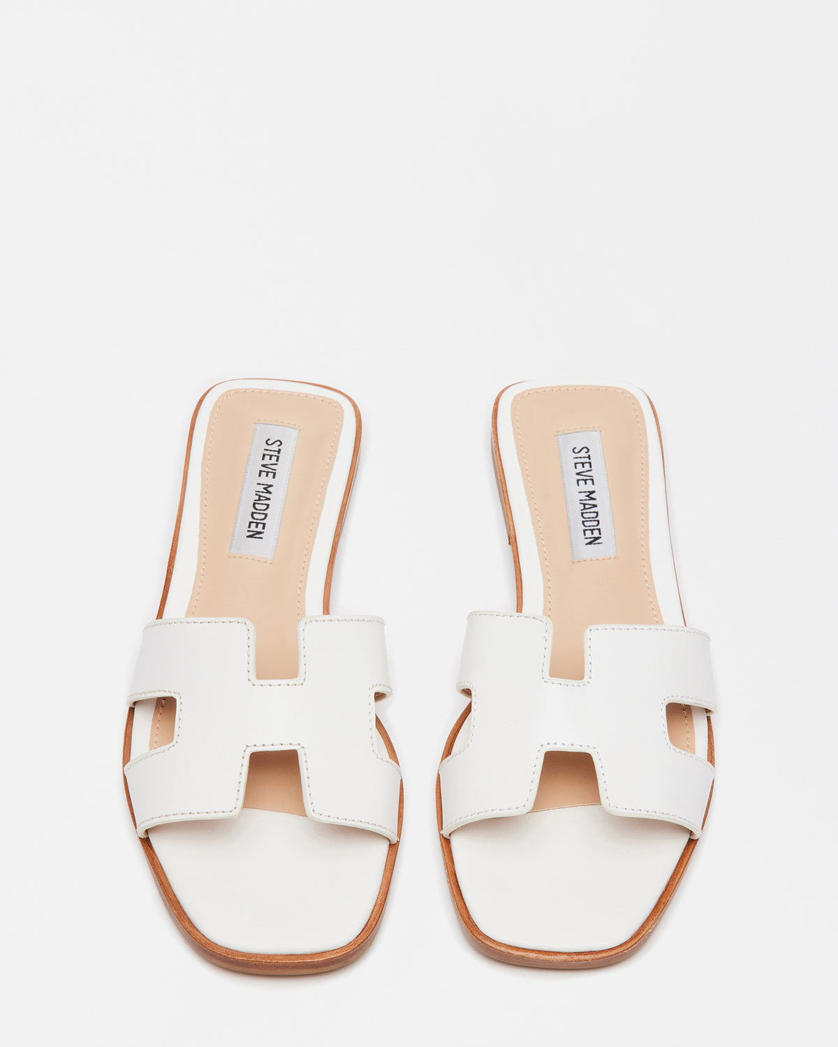 HADYN White Leather Sandal | Women's Designer Sandals Steve Madden WHITE LEATHER