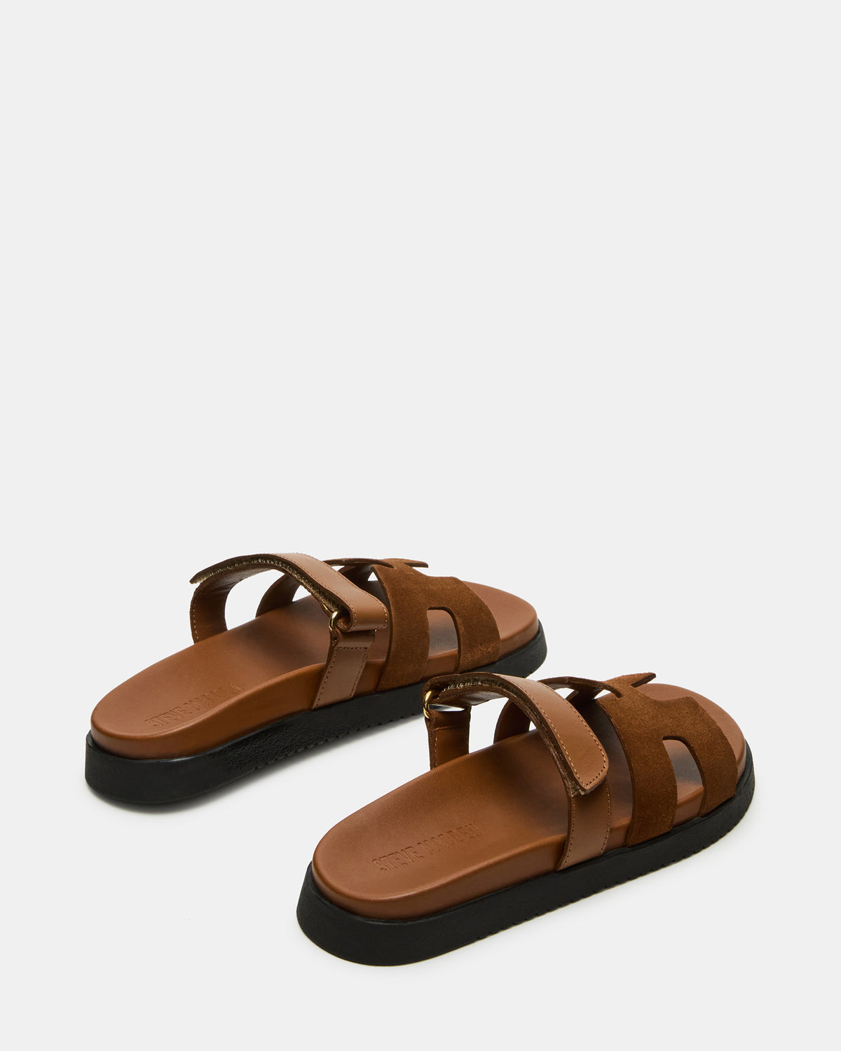 MAYVEN Camel Suede Flatform Slide Women's Sandal Steve Madden CAMEL SUEDE