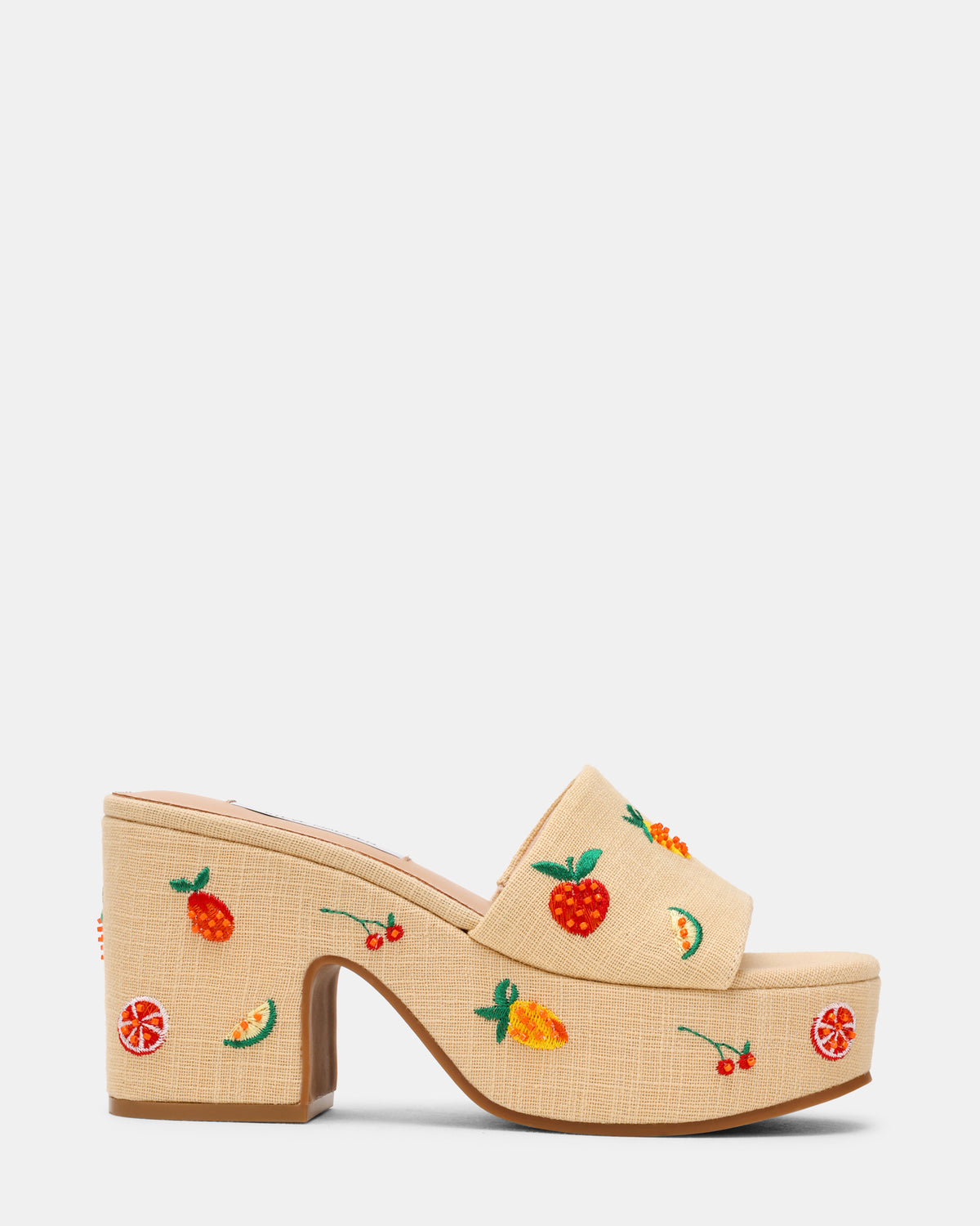 TRIPPY Embellished Fruit Multi Platform Mule Women's Sandal Steve Madden FRUIT MULTI