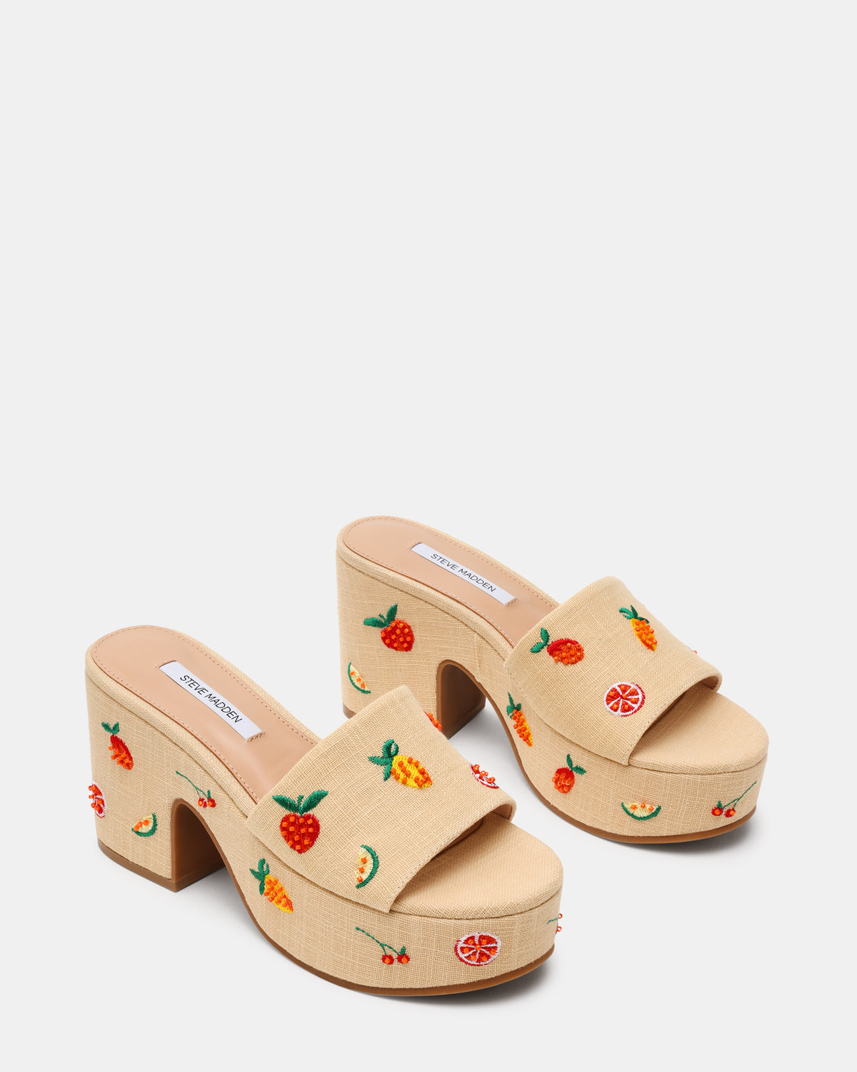 TRIPPY Embellished Fruit Multi Platform Mule Women's Sandal Steve Madden FRUIT MULTI